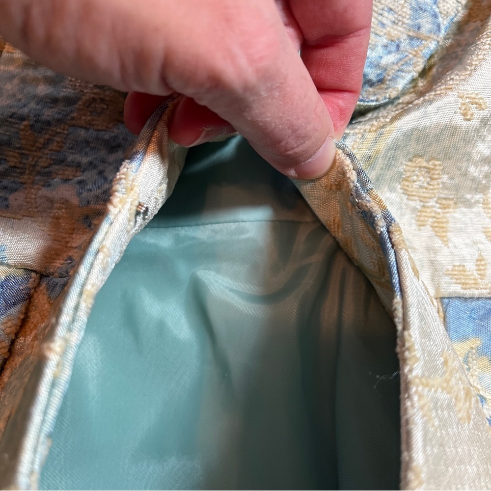 Nipon Boutique Floral Brocade Suit Jacket Coquette Size 10 Coastal Grandma - Picture 6 of 11